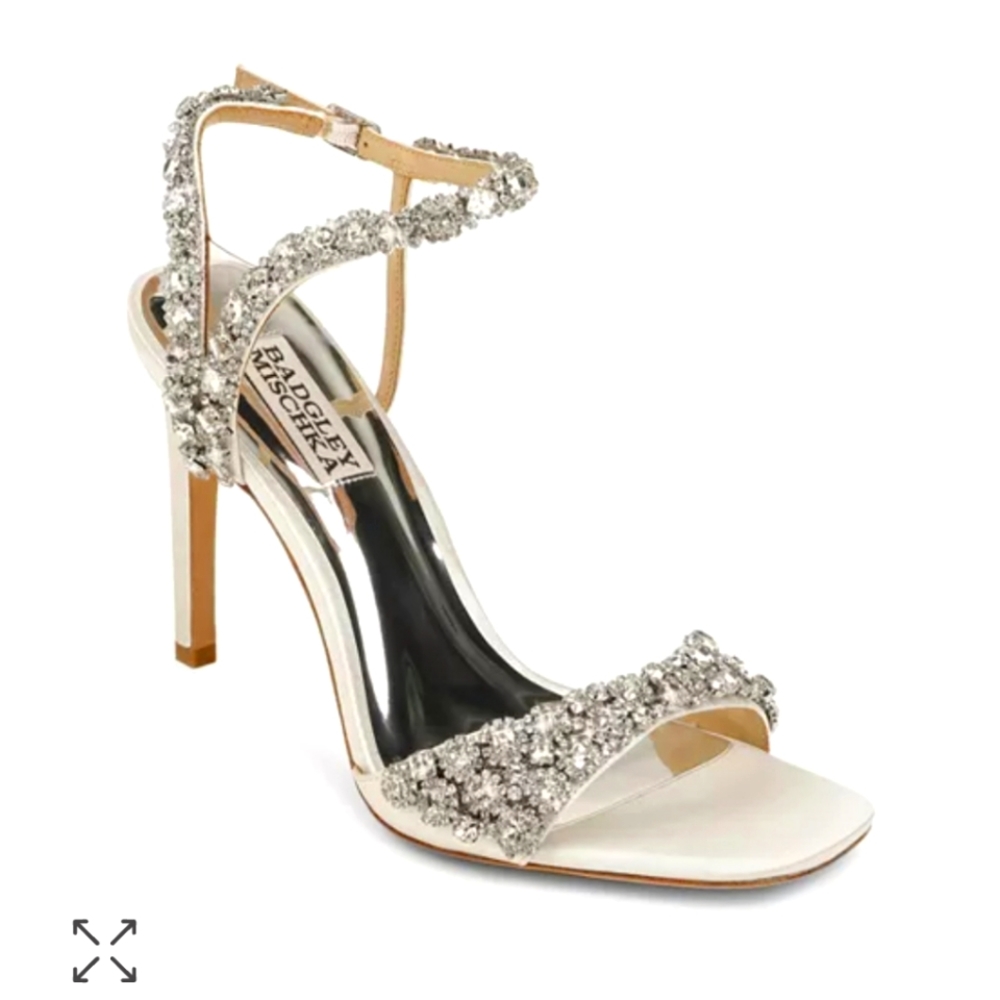Badgley Mischka Women's Galia Strappy embellished Bridal Sandals